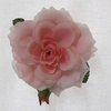 Hair flower, pink rose