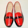 Puna-mustat 60-luvun loaferit, koko 37 (n.38)