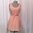 Persikanvaaleanpunainen 80-90-luvun mekko, koko n.M