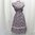 Harmaa-vaaleanlilahtava 50-luvun mekko, XS/S
