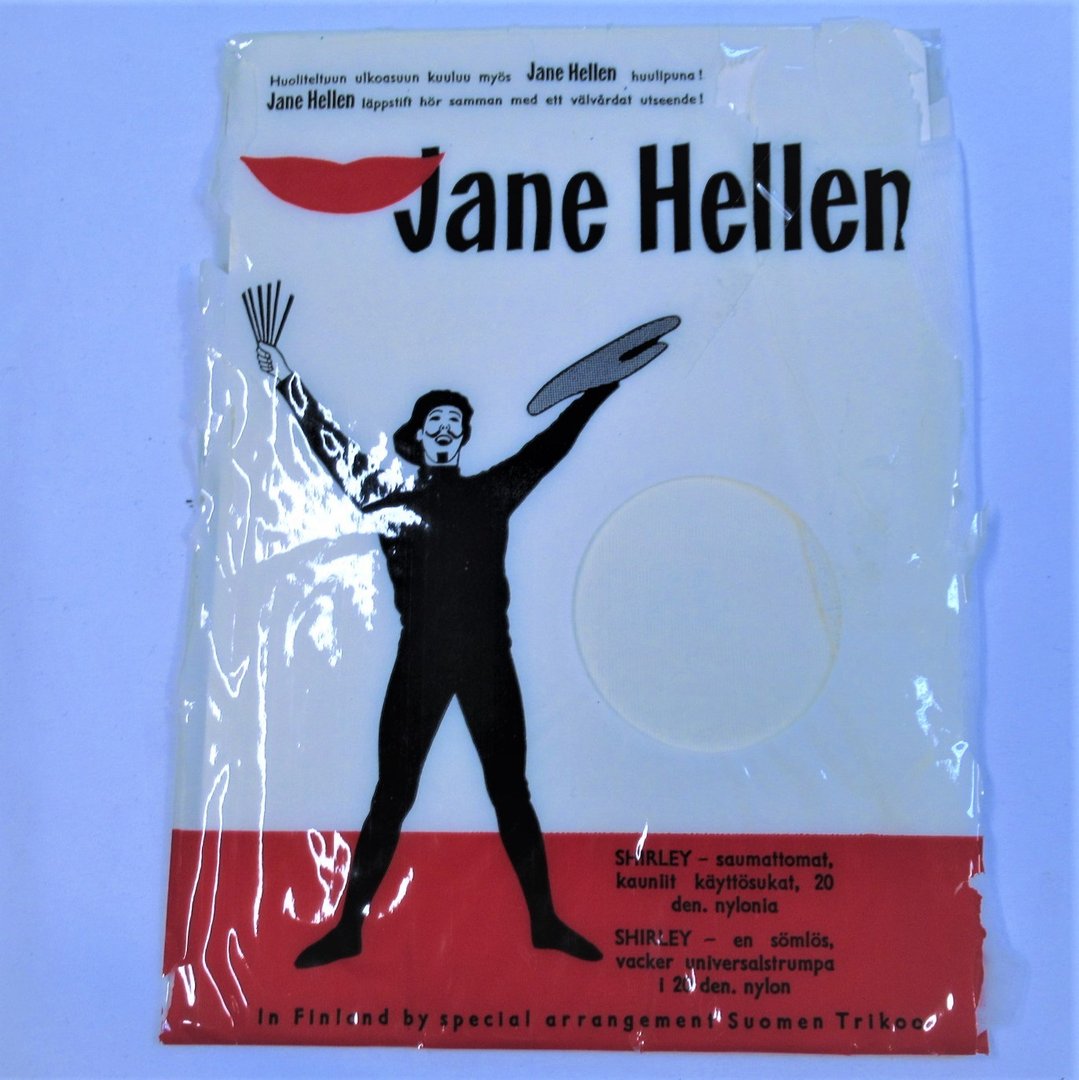 Valkoiset Jane Hellen, Shirley nylonsukat, 10½
