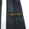 Musta-sini-vihreäraidallinen Trevira-kravatti, 60-luku