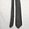 Musta, kullanruskealla meleerattu Trevira-kravatti, 60-luku