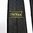 Musta, kullanruskealla meleerattu Trevira-kravatti, 60-luku