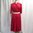 Vadelman punainen 80-luvun mekko, 42 / M-L