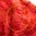 Räväkän punainen 60-luvun Chenille-kylpy-/aamutakki, S-M