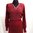 Viininpunainen 70-luvun neulepaita 40-luvun tyyliin, L-XL